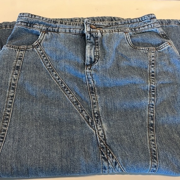 Putumayo Denim Maxi Asymmetrical Skirt Size 8 - Picture 15 of 16